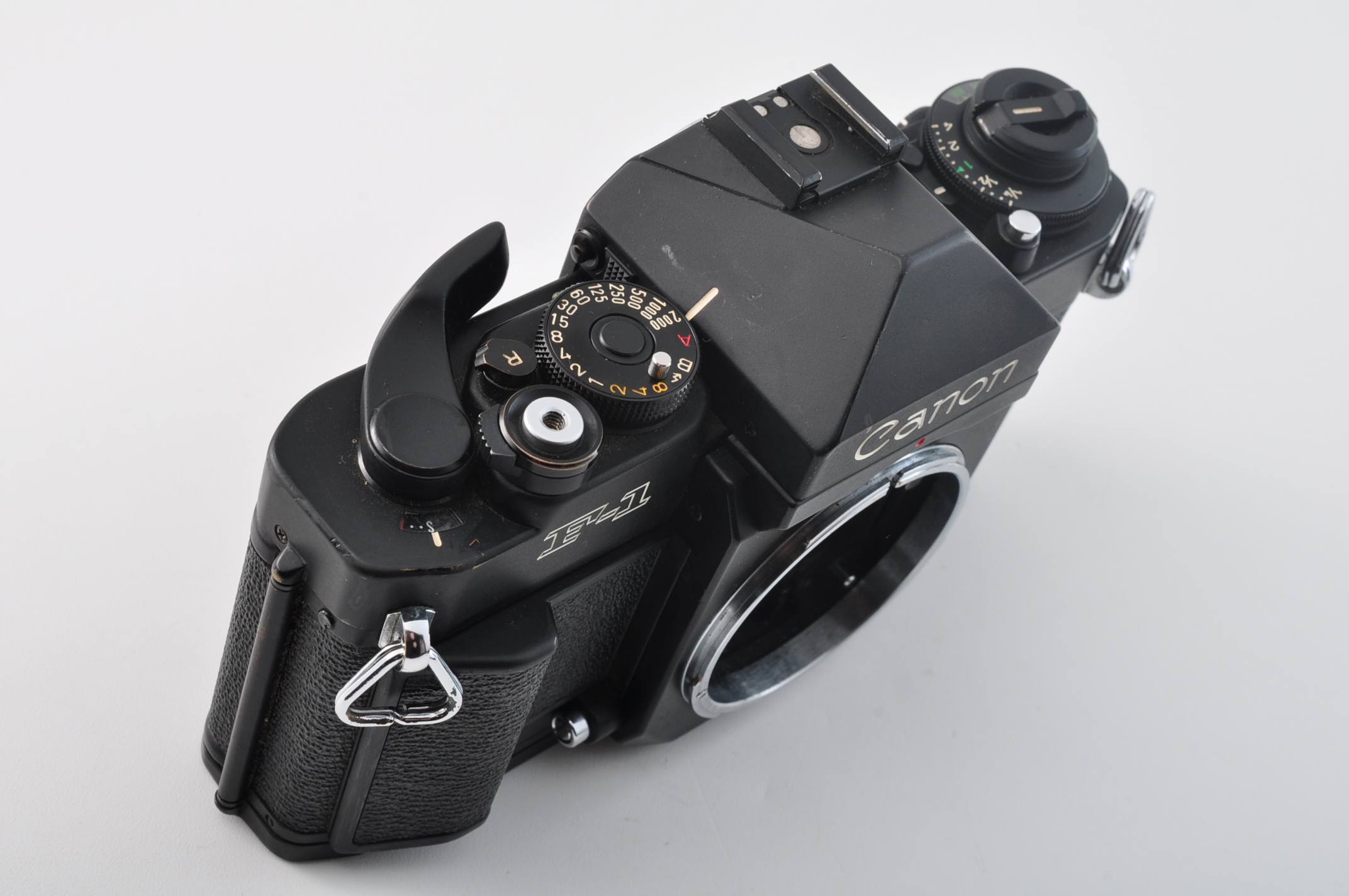 Dials and lens mount from above — actual item
